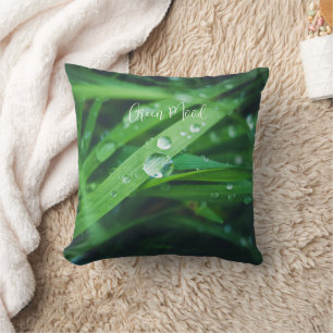 Coussin Herbe verte