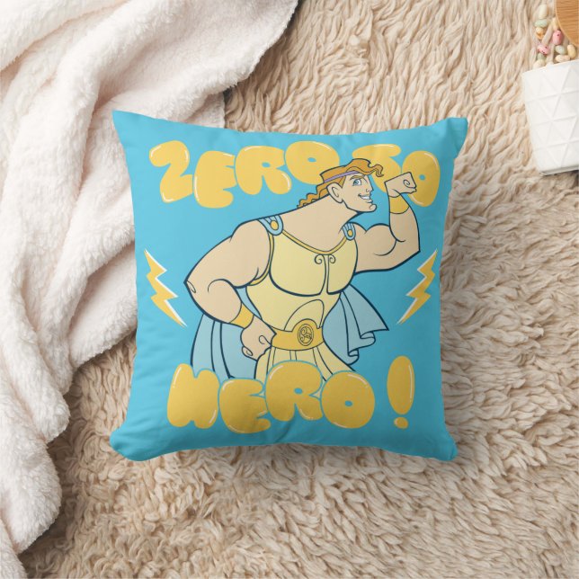 Coussin Hercules - Zero to Hero Throw Pillow (Couverture)