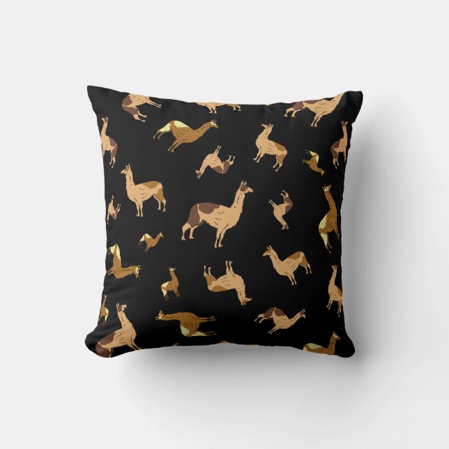 Coussin Herd de Llamas Design (Recto)