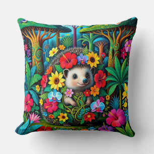 Coussin Hérisson animal mignon drôle