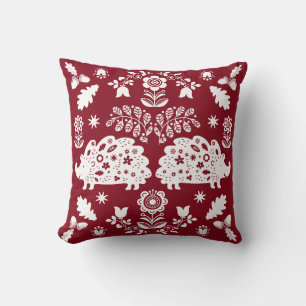 Coussin Hérisson Art populaire
