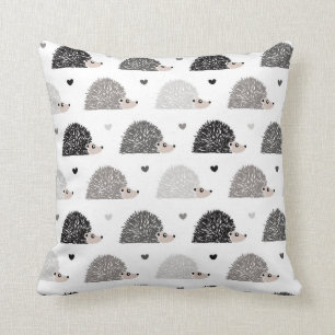 Coussin Hérissons et coeurs