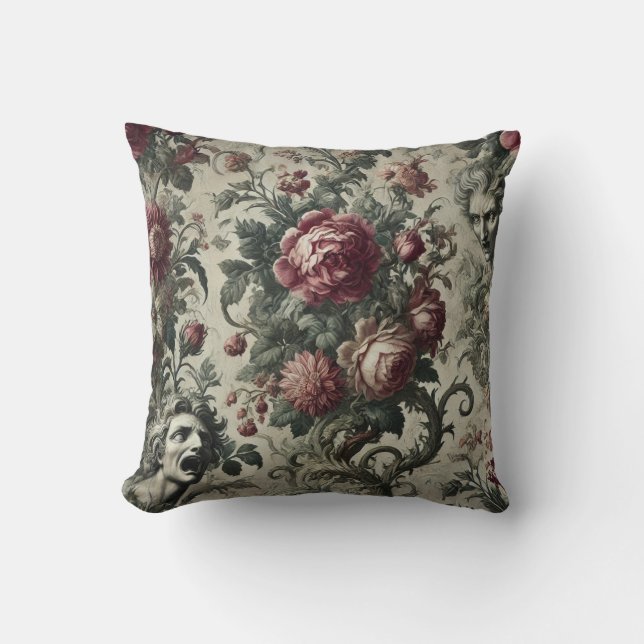 Coussin 🌹 Héritage creux - Gothique victorien (Recto)