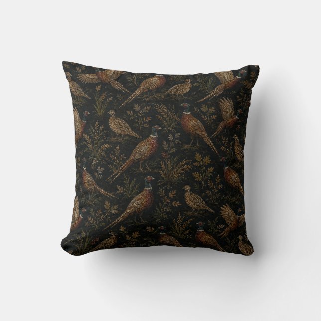 Coussin Héritage du faisan (Recto)