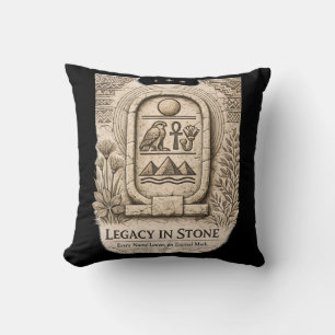 Coussin Héritage en Pierre Cartouche Royal Afrique Anc