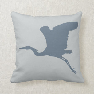 Coussin Héron blanc en vol