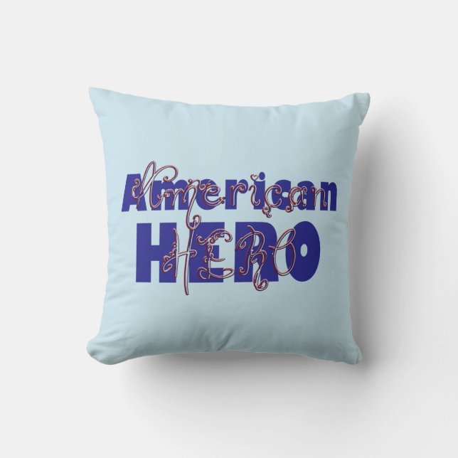 Coussin Héros-Carré américain perlé (Recto)