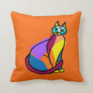 Coussin Héros coloré de chat
