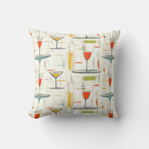 Coussin Heure Cocktail du milieu du siècle