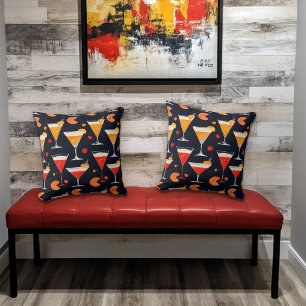 Coussin Heure de cocktail vintage