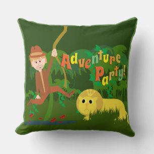Coussin Heure de la fête Jungle Adventure