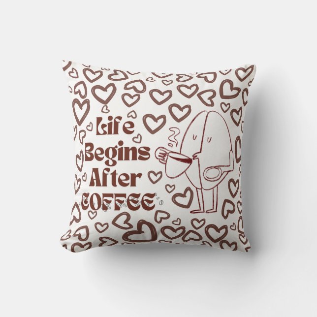 Coussin Heure du café (Recto)