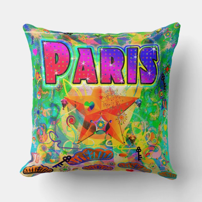 Coussin Heure Epoch Paris (Recto)