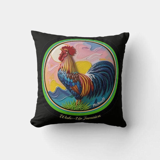 Coussin Heure jamaïcaine (Recto)
