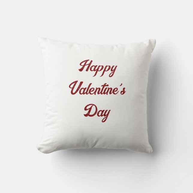 Coussin Heureuse Sainte-Valentin (Recto)
