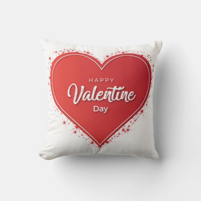 Coussin Heureuse Sainte-Valentin Lovey Design (Recto)