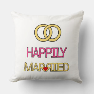 Coussin Heureusement mariés