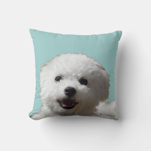 Coussin heureux de Bichon (Recto)
