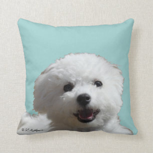 Coussin heureux de Bichon