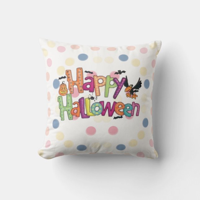 Coussin heureux halloween (Recto)
