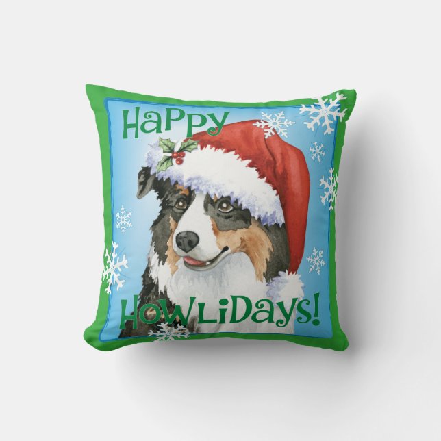 Coussin Heureux Howliday Aussie (Recto)