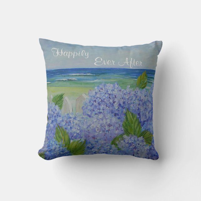 Coussin Heureux Jamais Après Seashore (Recto)