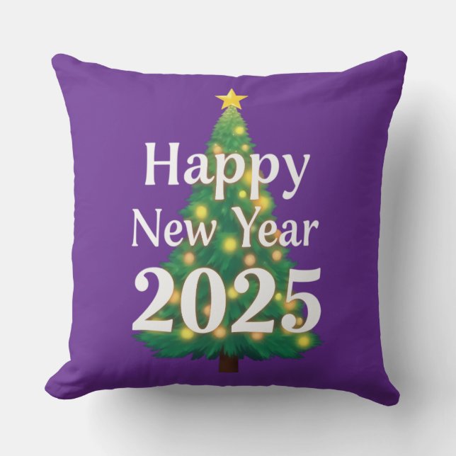 Coussin heureux nouvel an 2025 (Recto)