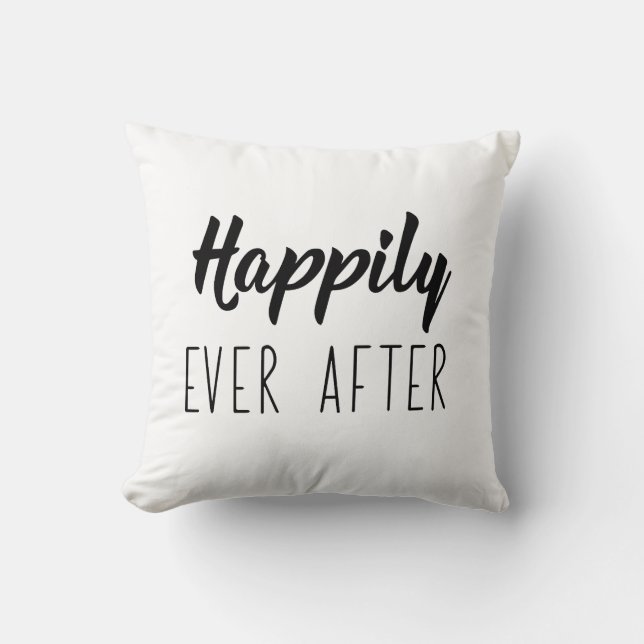 Coussin Heureux Pour Toujours (Recto)