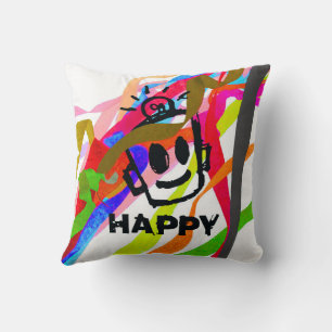 Coussin HEUREUX Ribbons Horloge murale