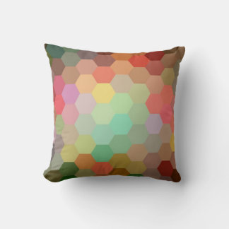 Coussin Hexagone Chevron Pattern