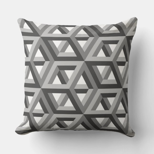 Coussin Hexagons décoratifs Motif mosaïque #8 (Recto)