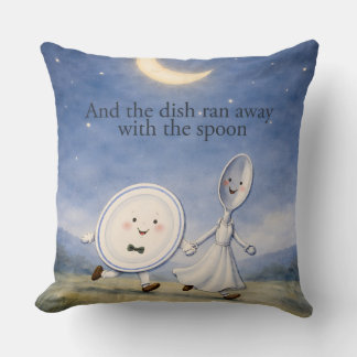 Coussin Hey Diddle Diddle Dish and Spoon Pillow