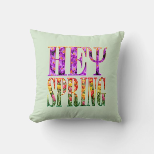 Coussin hey printemps (Recto)