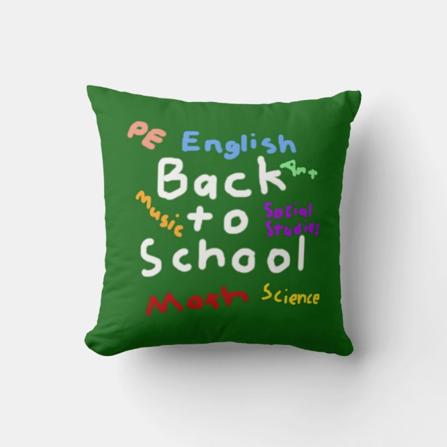 Coussin HI54EDU Retour À L'École (Recto)