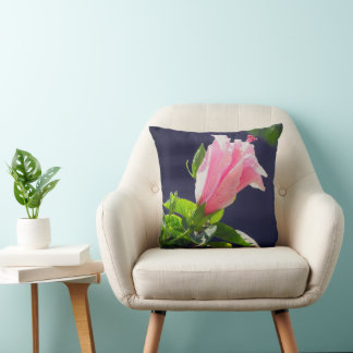 Coussin Hibiscus au soleil clair
