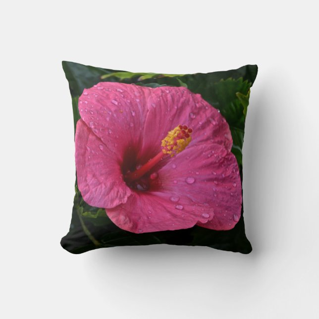 Coussin Hibiscus de Dewdrop (Recto)