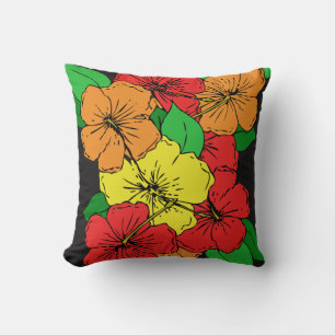 Coussin Hibiscus Fleurs ROY