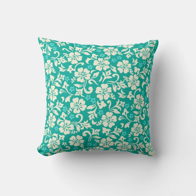 Coussin Hibiscus hawaïens de Kapalua Pareau (Recto)