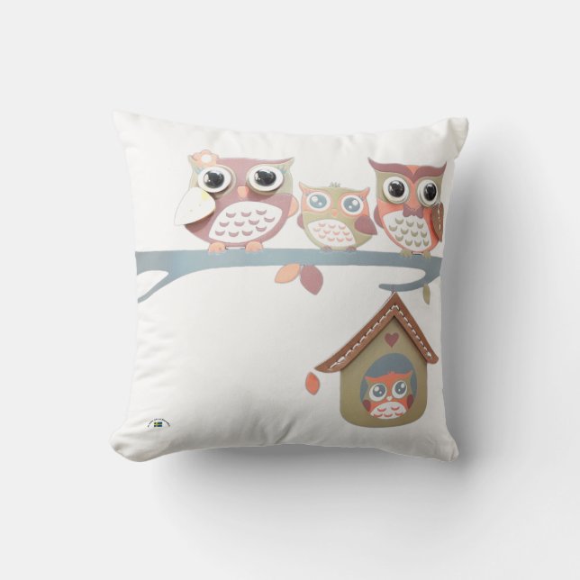 Coussin Hibou de la Suède (Recto)