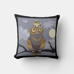 Coussin Hibou et bébé~coussin