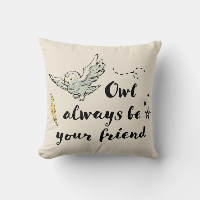 Coussin Hibou sera toujours votre ami (Recto)