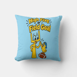 Coussin High Five ou Field Goal T-shirt drôle de dessin an