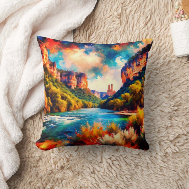 Coussin "Hill Country Haven : Texas Hill Country Landcape" (Couverture)