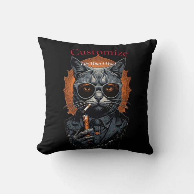 Coussin Hip Cat cool Thunder_Cove (Recto)