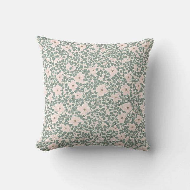 Coussin Hippie Boho Floral  (Recto)