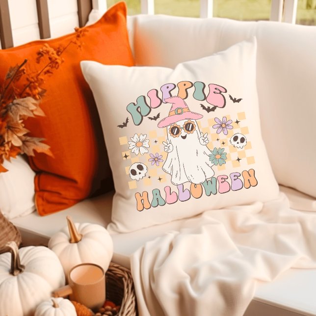 Coussin Hippie Halloween Super Retro (Créateur téléchargé)