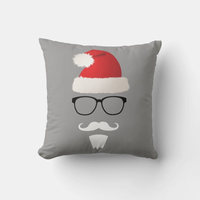 Coussin Hippie le père noël (Recto)