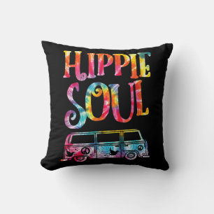 Coussin Hippie Tie Dye Van Hippie Soul
