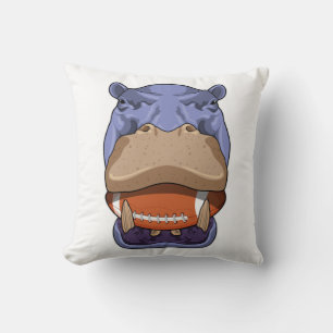 Coussin Hippo à Football Sports