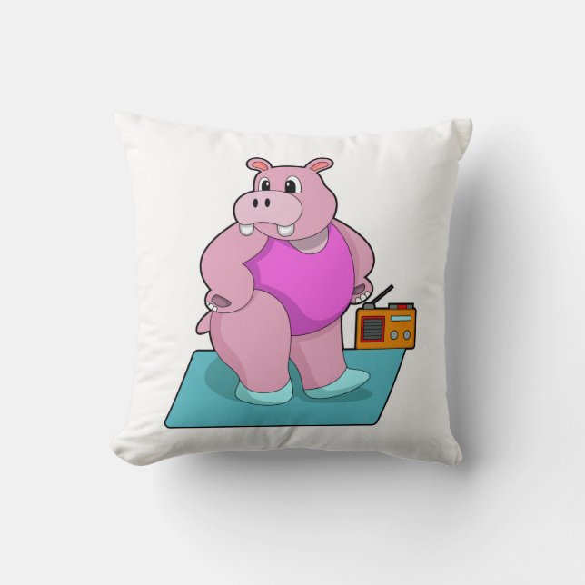 Coussin Hippo at Fitness with Radio.PNG (Recto)